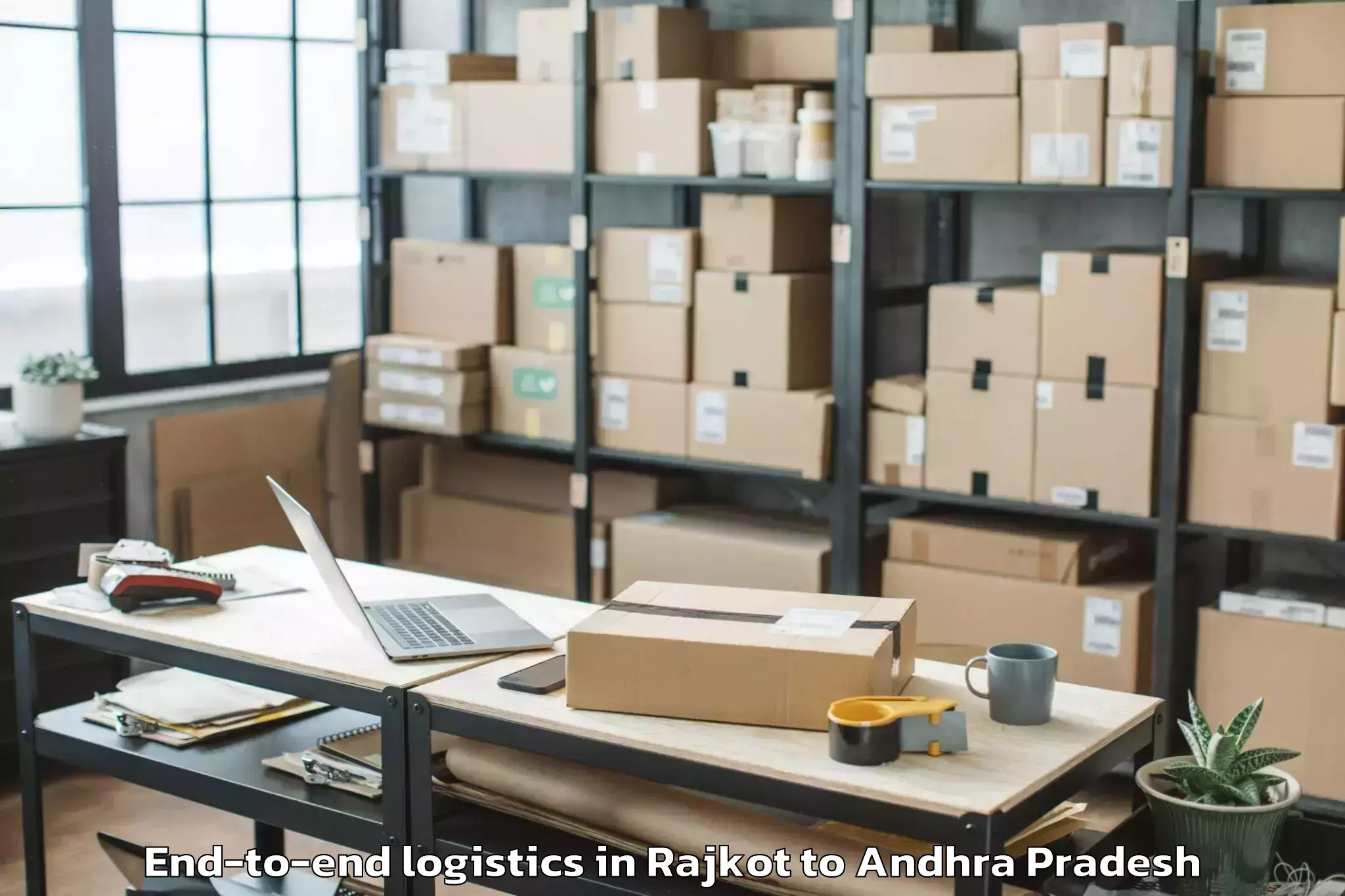 Leading Rajkot to Kanigiri End To End Logistics Provider